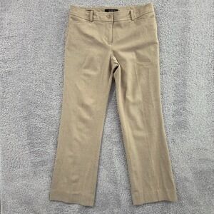 Talbots Petite Pants Womens 4P Tan Signature Fit Wool Blend Dress Career Classic